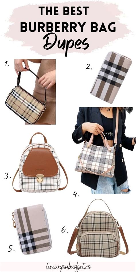 burberry backpack doupes|burberry look alike bags.